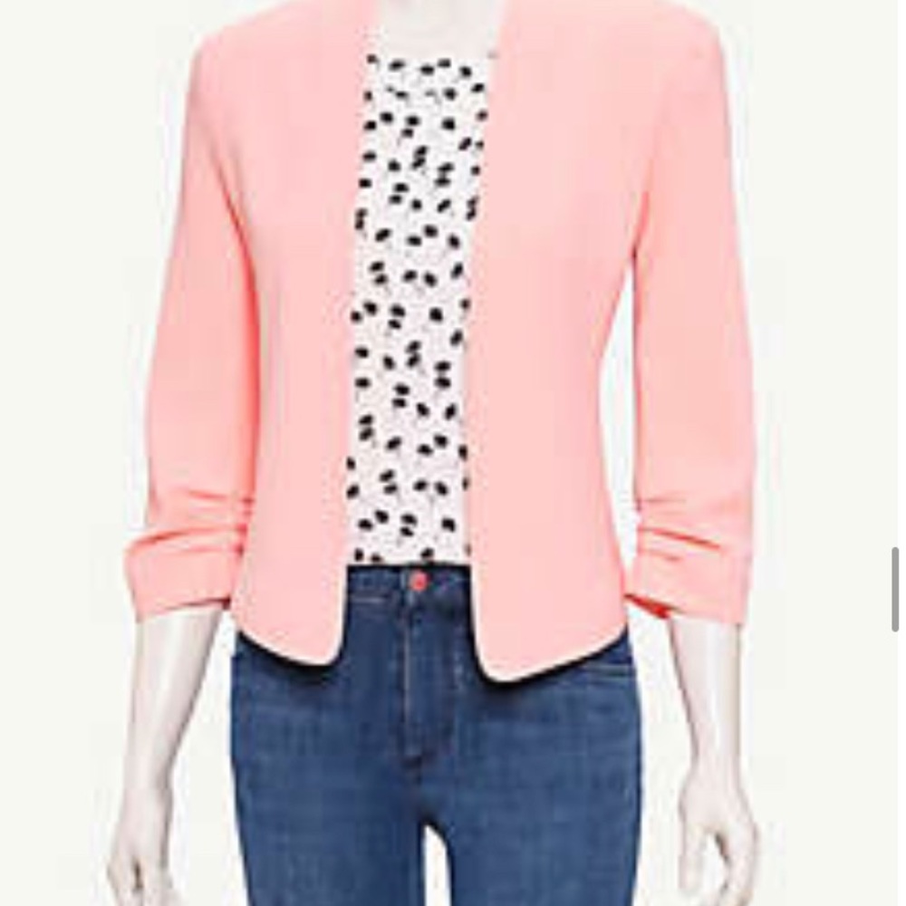 BNWT Ann Taylor cinched sleeve blazer